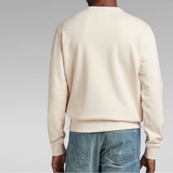 G-star Raw Heavy Hodson organic cotton Sweatershirt in ecru - Picture 3 of 13